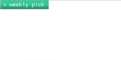 Weekly Pick area with title overlay